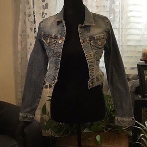 Vintage Cropped Jean Jacket